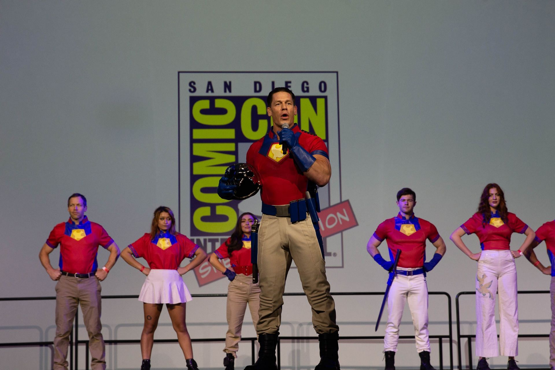 John Cena dressed as his character from HBO Max's New Series “Peacemaker” (Image via Getty)